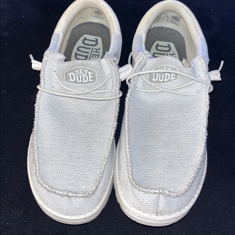 Hey Dude Men’s Ghosted Gray Funk Mono Shade Slip-On Comfort Shoes Sz 13